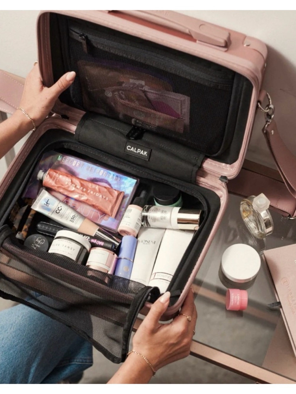 CALPAK Rose Gold Ambeur Vanity Case - Picture 4 of 12